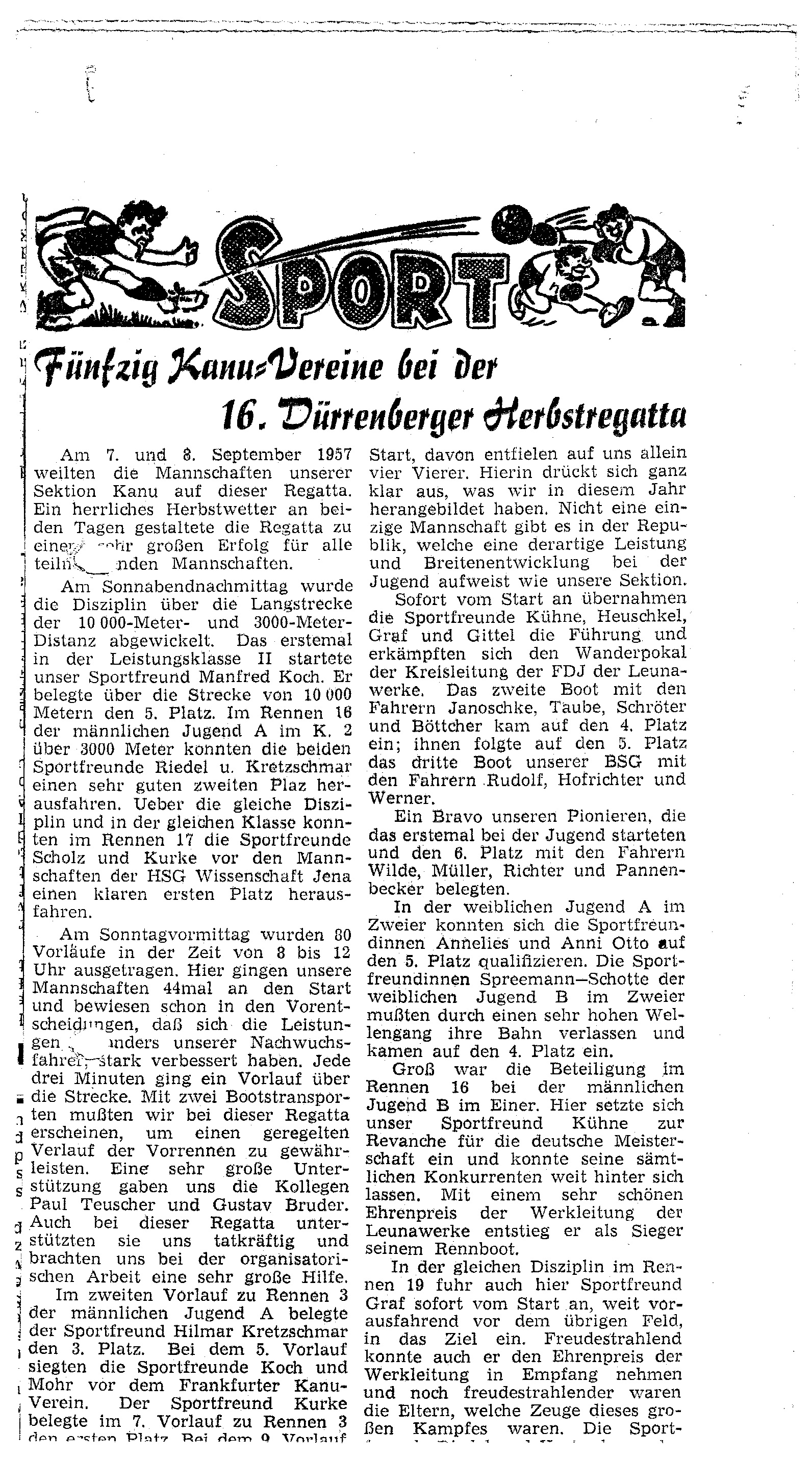 1957-09-08 Sport 50 Vereine bei der 16. Dürrenberger Herbstregatta