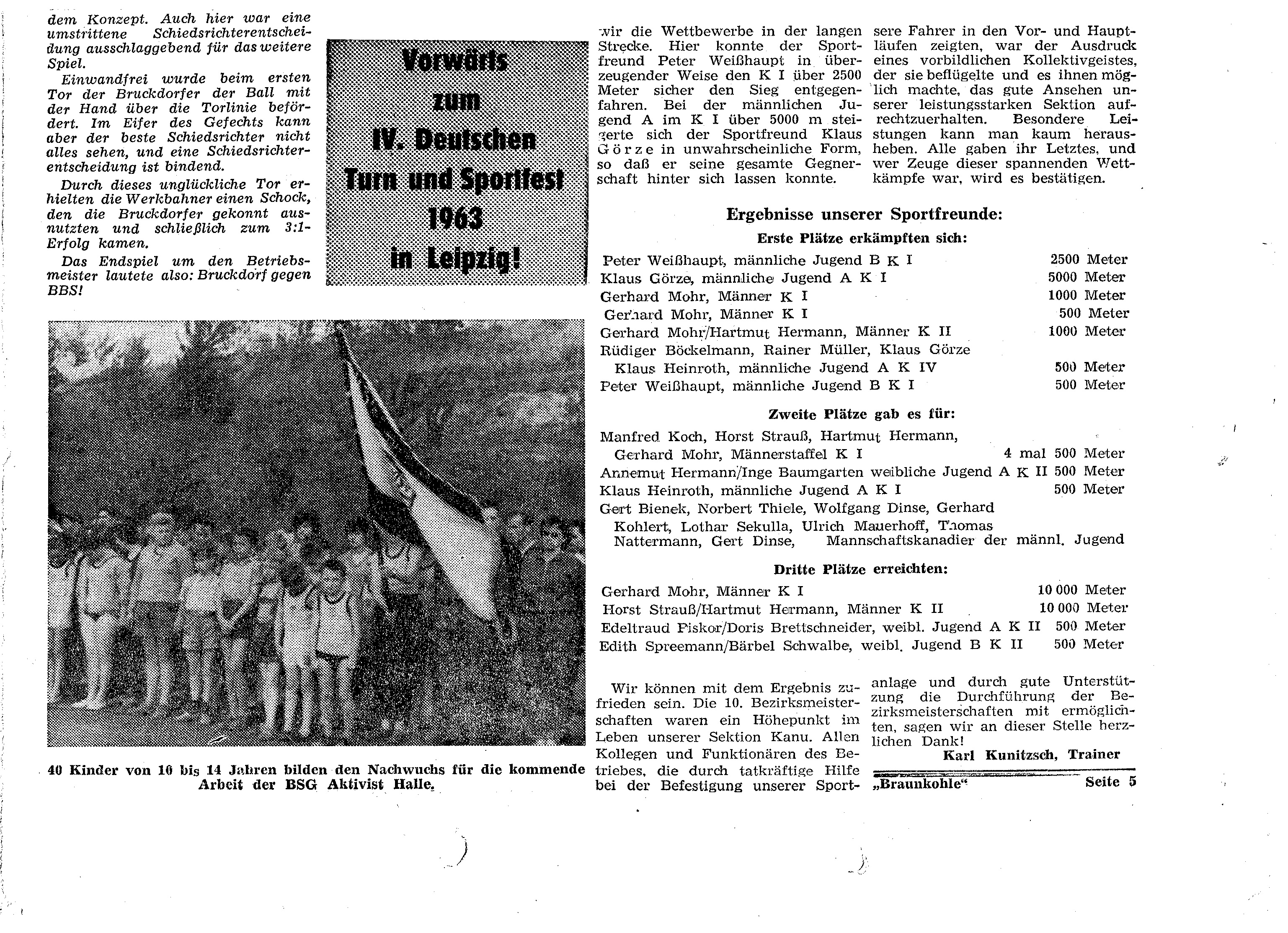 1963 Vorwärts zum 4 Deutschen Turnfest in Leipzig