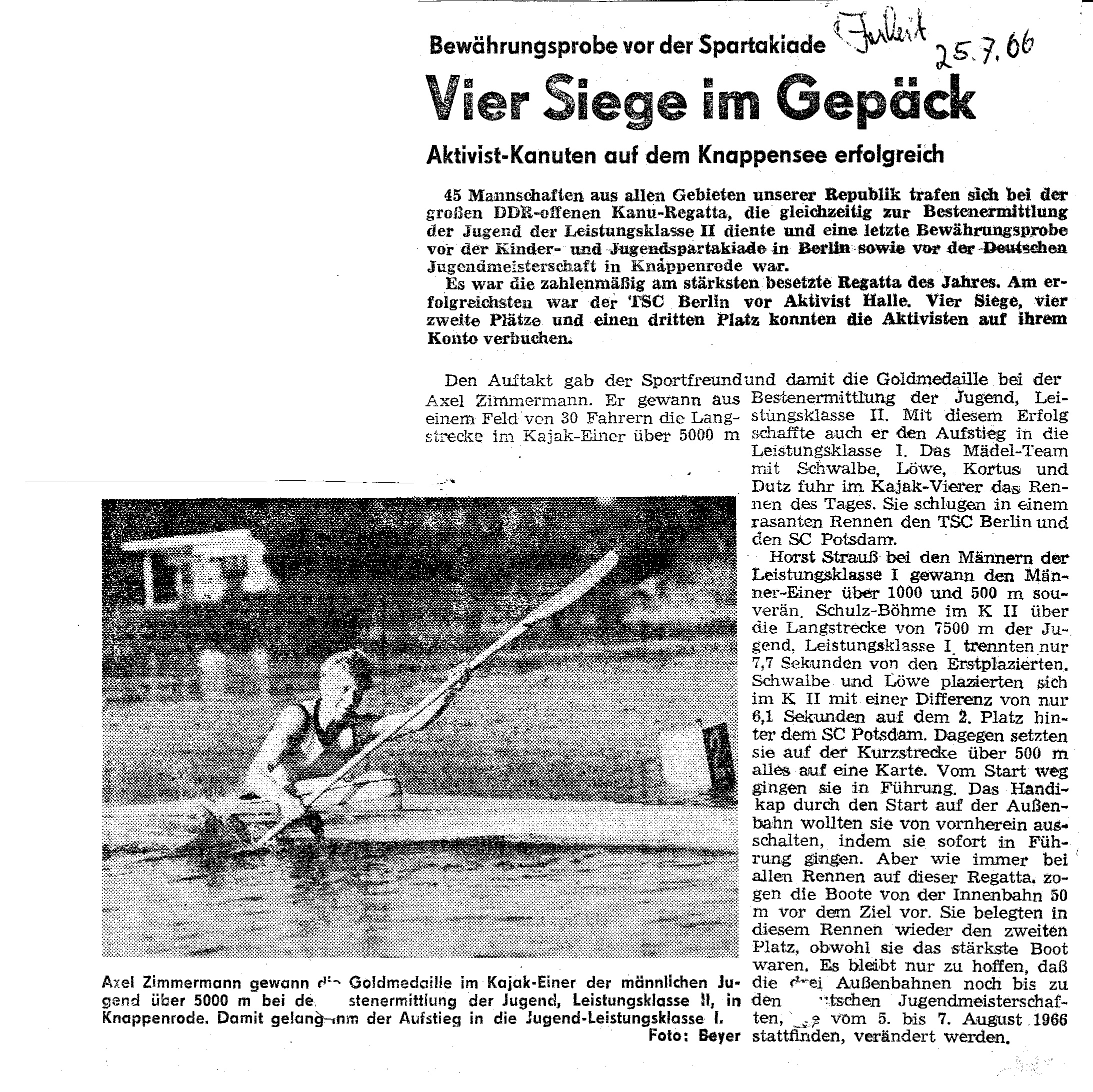 1966-07-25 Vier Siege im Gepäck
